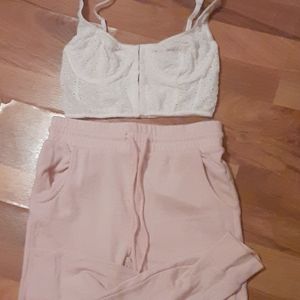 Bustier Top and Sweatpants Bundle